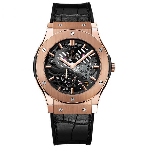 Hublot Classic Fusion Ultra-Thin Skeleton King Gold