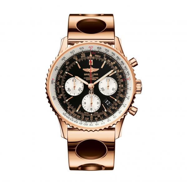 Breitling Navitimer 01 Black Red Gold (Air Racer) Folding Clasp