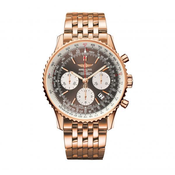Breitling Navitimer 01 Bronze Red Gold Folding Clasp