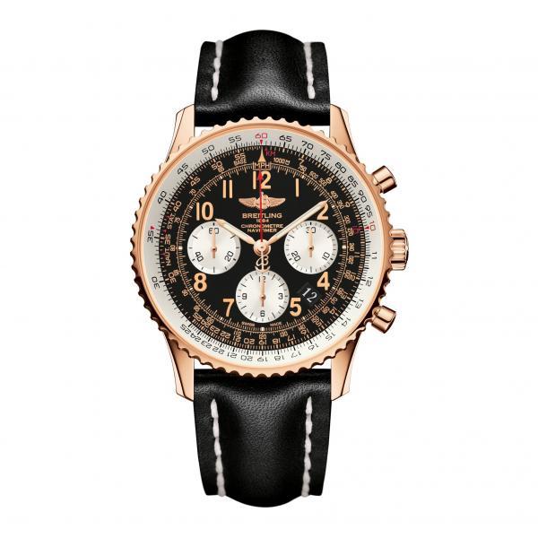 Breitling Navitimer 01 Black Leather Tang-Type