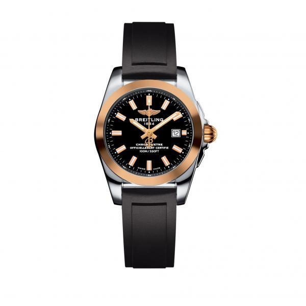 Breitling Galactic 29 Black Rubber (Diver Pro ll) Folding Clasp