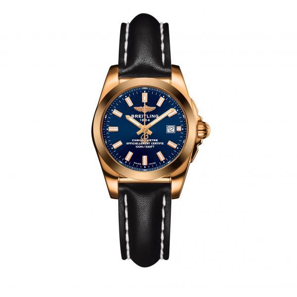 Breitling Galactic 29 Blue Leather Tang Type