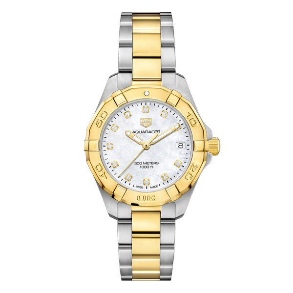 TAG Heuer Aquaracer Mother of Pearl & Gold
