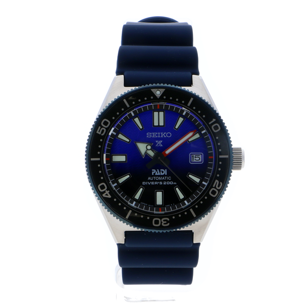 seiko prospex srpd09 special edition blue silicone automatic divers watch