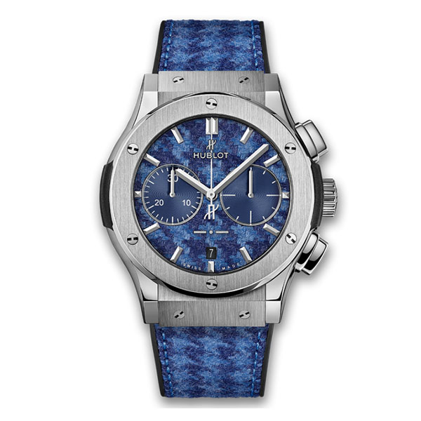 Hublot Classic Fusion Chronograph Italia Independent Pieds-de-poule Titanium