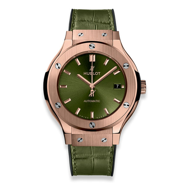 Hublot Classic Fusion Green King Gold