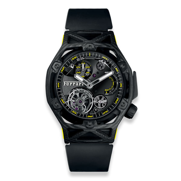 Hublot Techframe Ferrari Tourbillon Chronograph Carbon Yellow