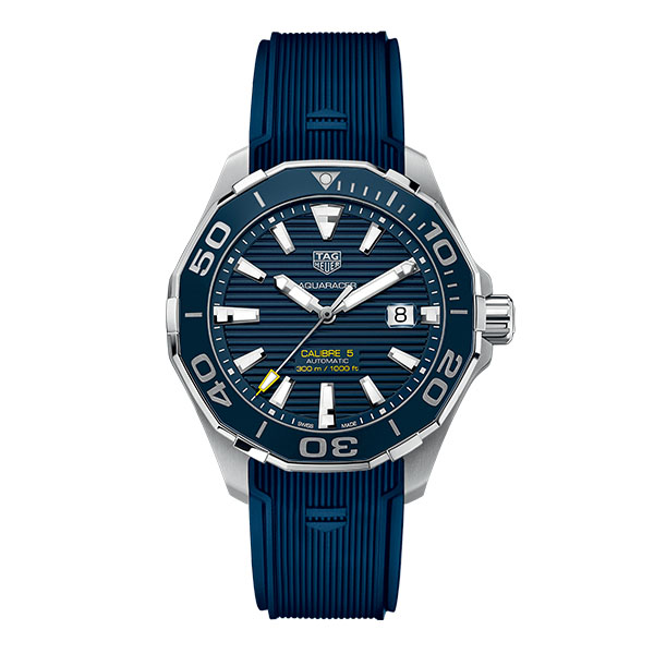 TAG Heuer Aquaracer Calibre 5 Blue Rubber