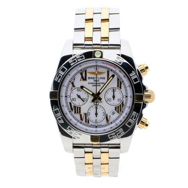 Breitling Chronomat 44 White Stainless Steel, Gold (Pilot)