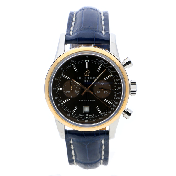 Breitling Transocean Chronograph Bronze Stainless Steel, Gold Folding Clasp