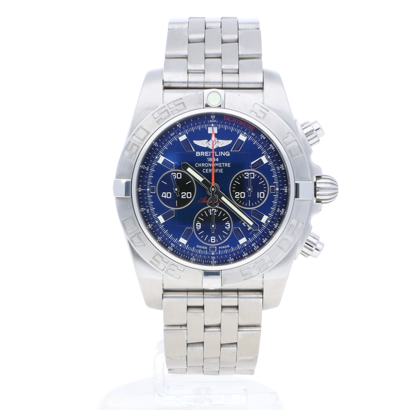 Breitling Chronomat 44 Flying Fish Blue Stainless Steel (Pilot) Folding Clasp