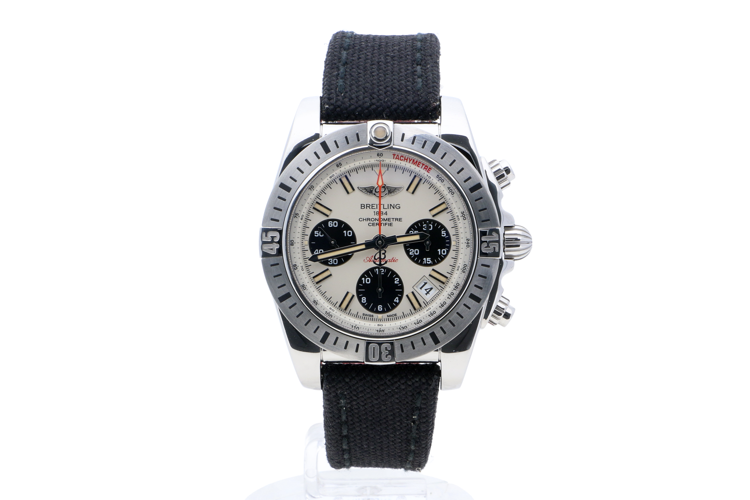 Breitling Chronomat 41 Airborne Silver Military Strap (Fabric) Folding Clasp