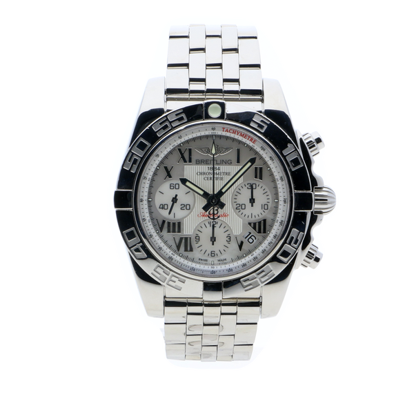 Breitling Chronomat 41 Mother Of Pearl Stainless Steel Folding Clasp