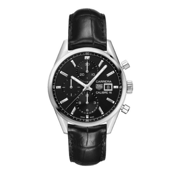 TAG Heuer Carrera Calibre 16 Alligator Black