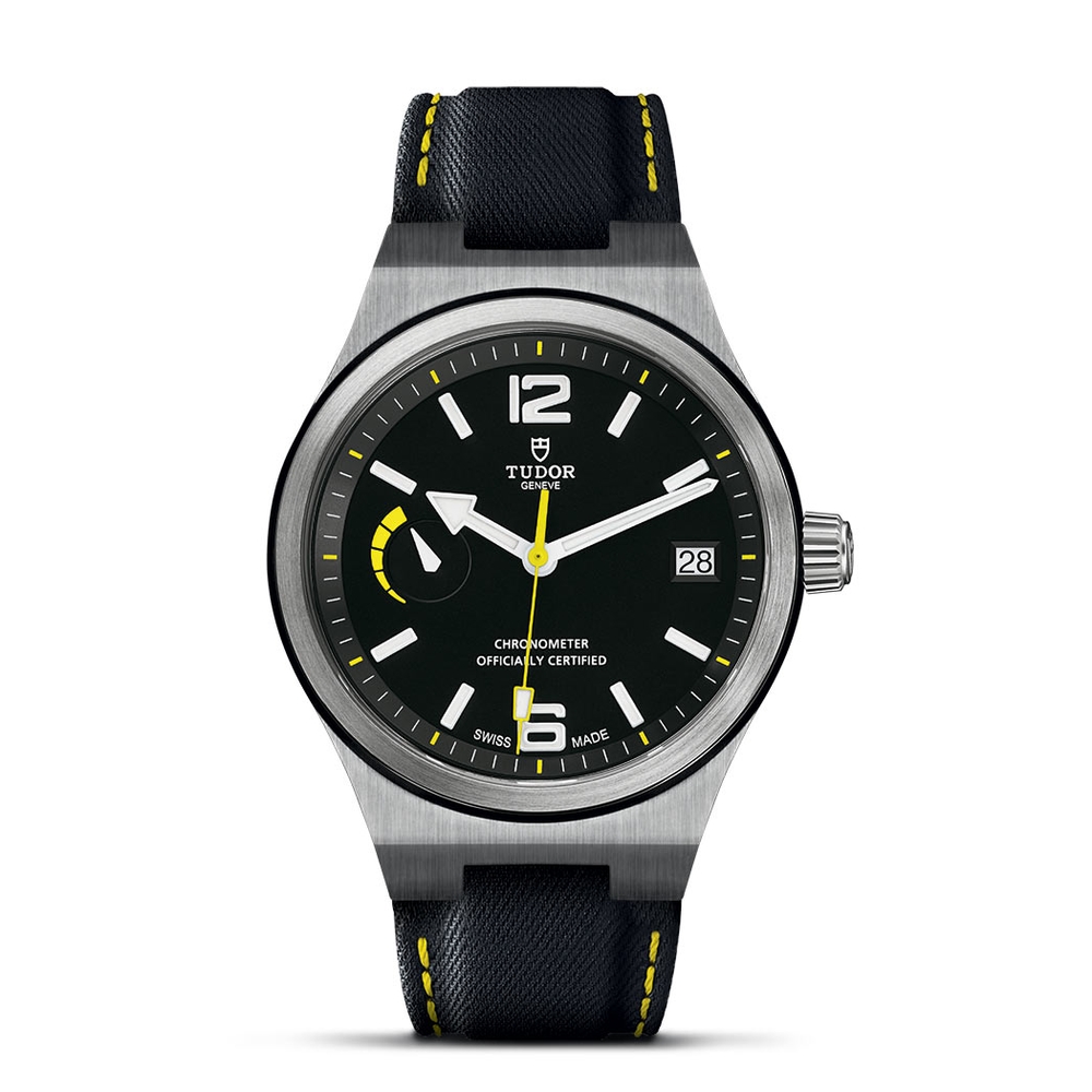 Tudor North Flag Leather Black 40mm Gents