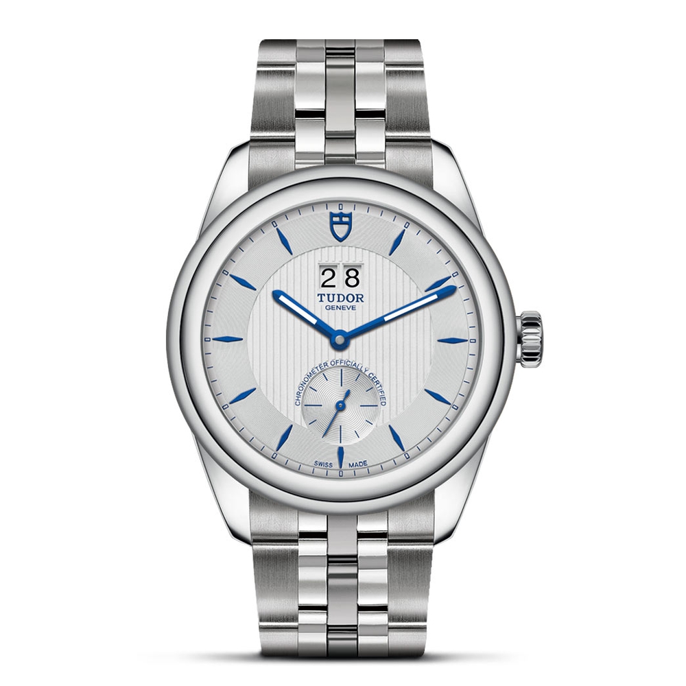 Tudor Glamour Double Date Stainless Steel Silver 41mm Gents