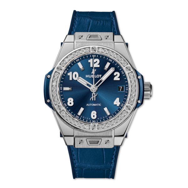 Hublot Big Bang One Click Steel Blue Diamonds