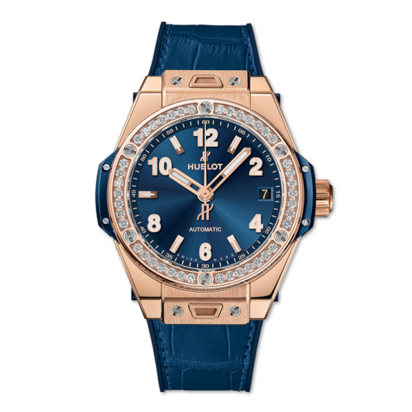 Hublot Big Bang One Click King Gold Blue Diamonds