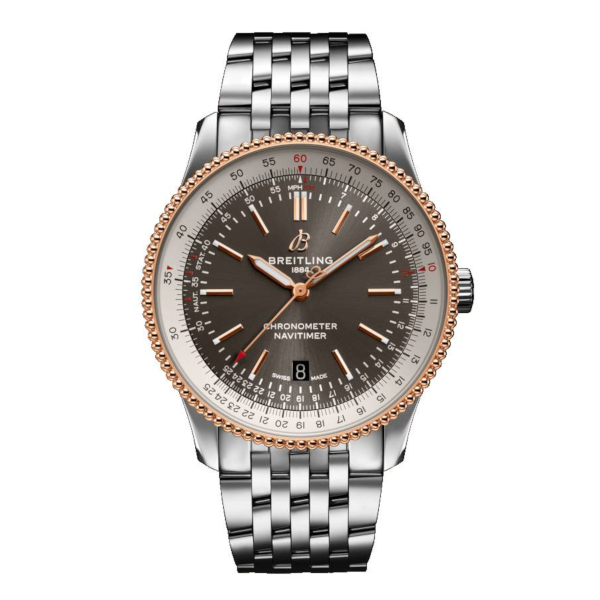 Breitling Navitimer Automatic 41 Grey Stainless Steel Folding Clasp