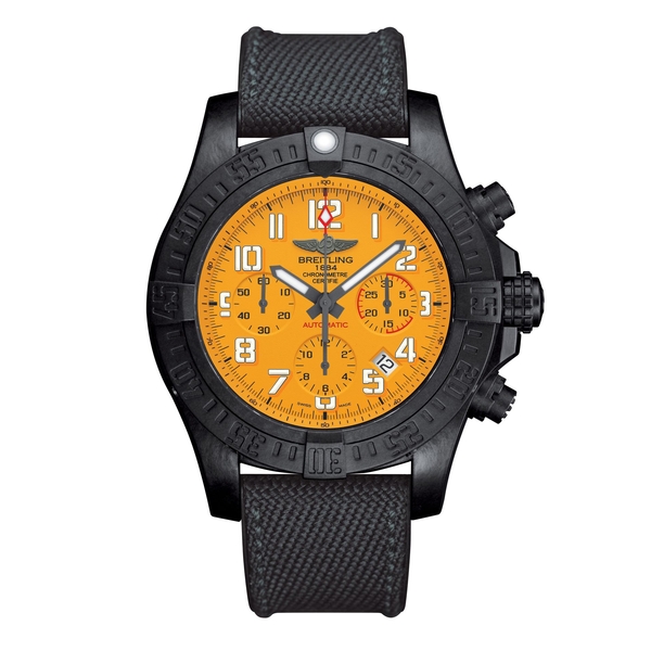 Breitling Avenger Hurricane 45 Automatic Rubber Yellow Folding Clasp