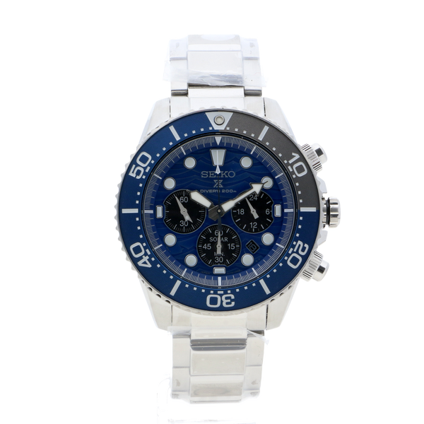 seiko solar chronograph save the ocean