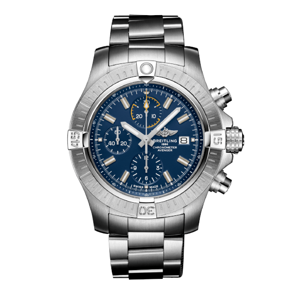 Breitling Avenger Chronograph 45 Automatic Stainless Steel Blue Folding Clasp