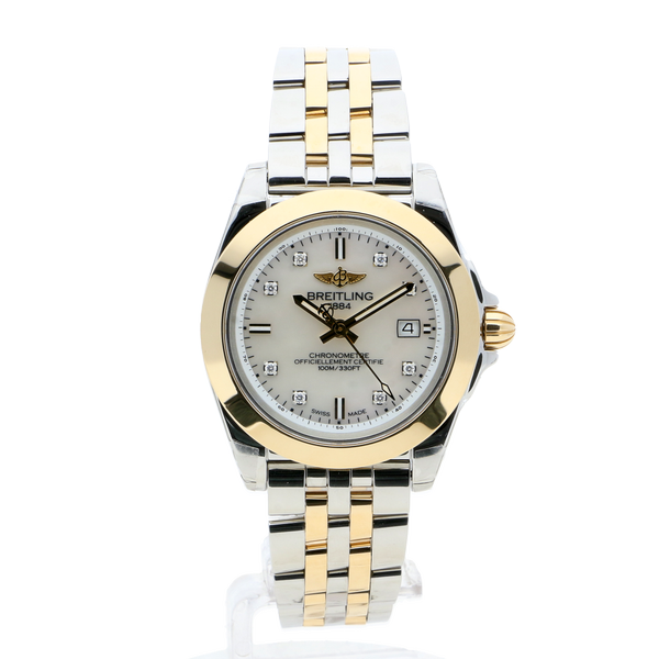 Breitling Galactic 32 Sleek Edition Mother of Pearl Folding Clasp