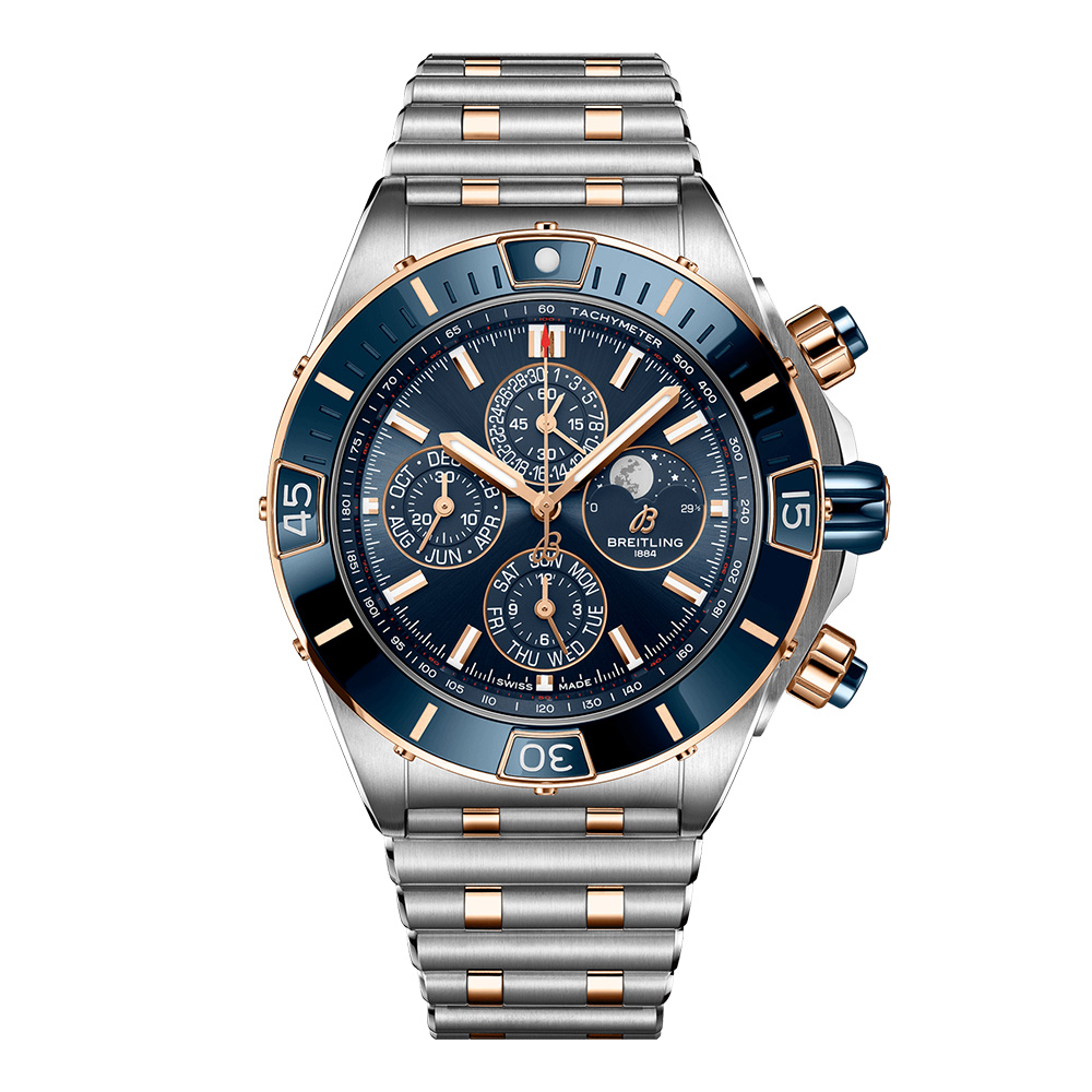 Breitling Super Chronomat 44 Four Year Calendar Stainless Steel 18k 
