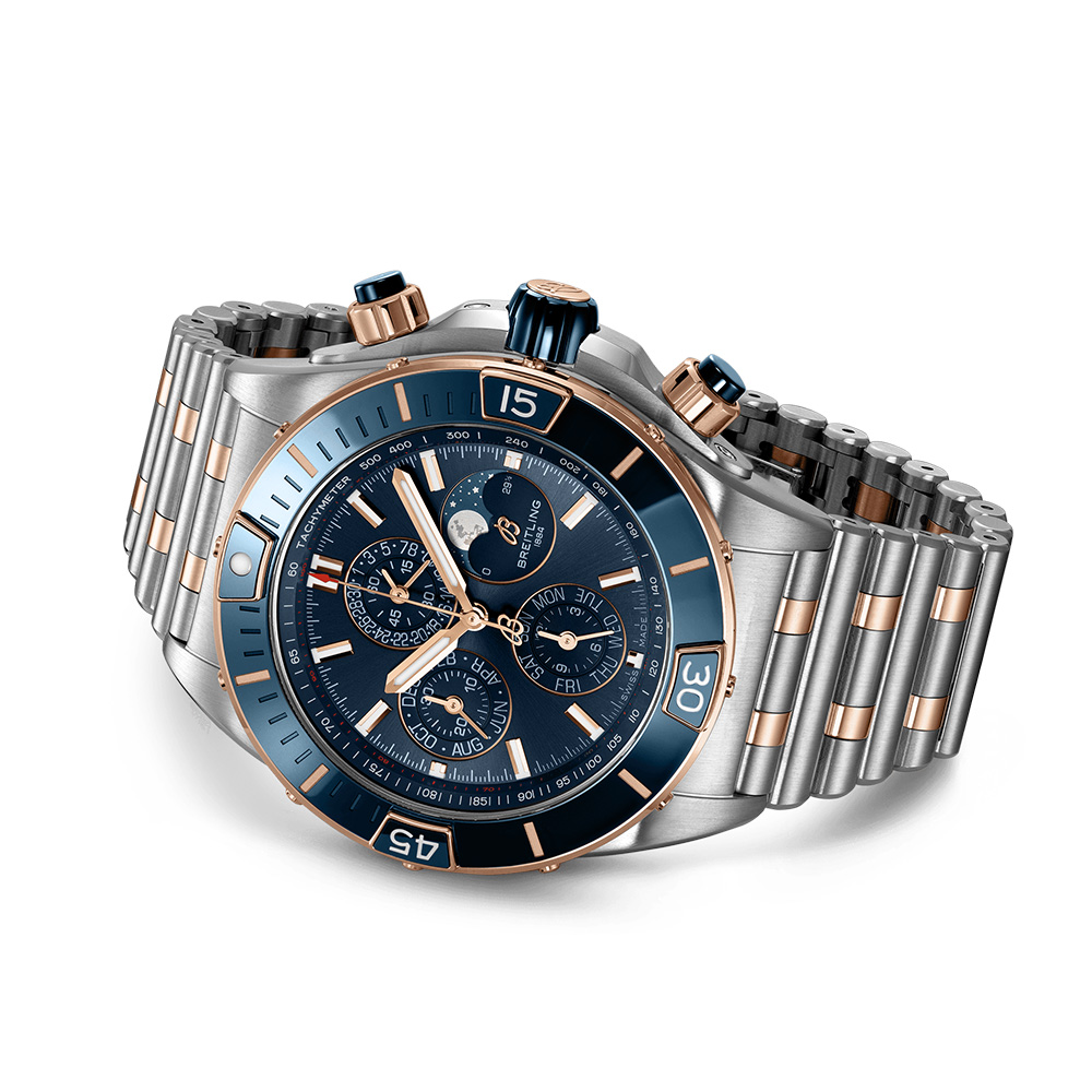 Breitling Super Chronomat 44 Four Year Calendar Stainless Steel 18k 