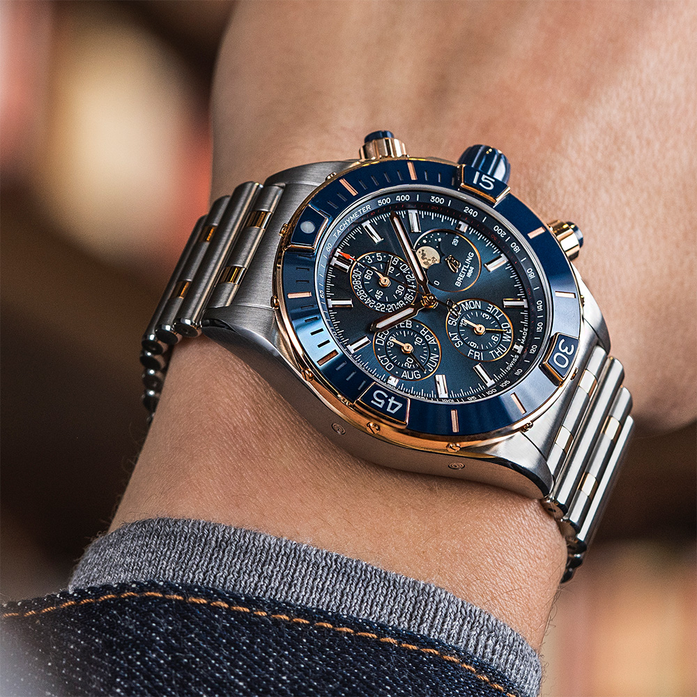 Breitling Super Chronomat 44 Four Year Calendar Stainless Steel 18k 