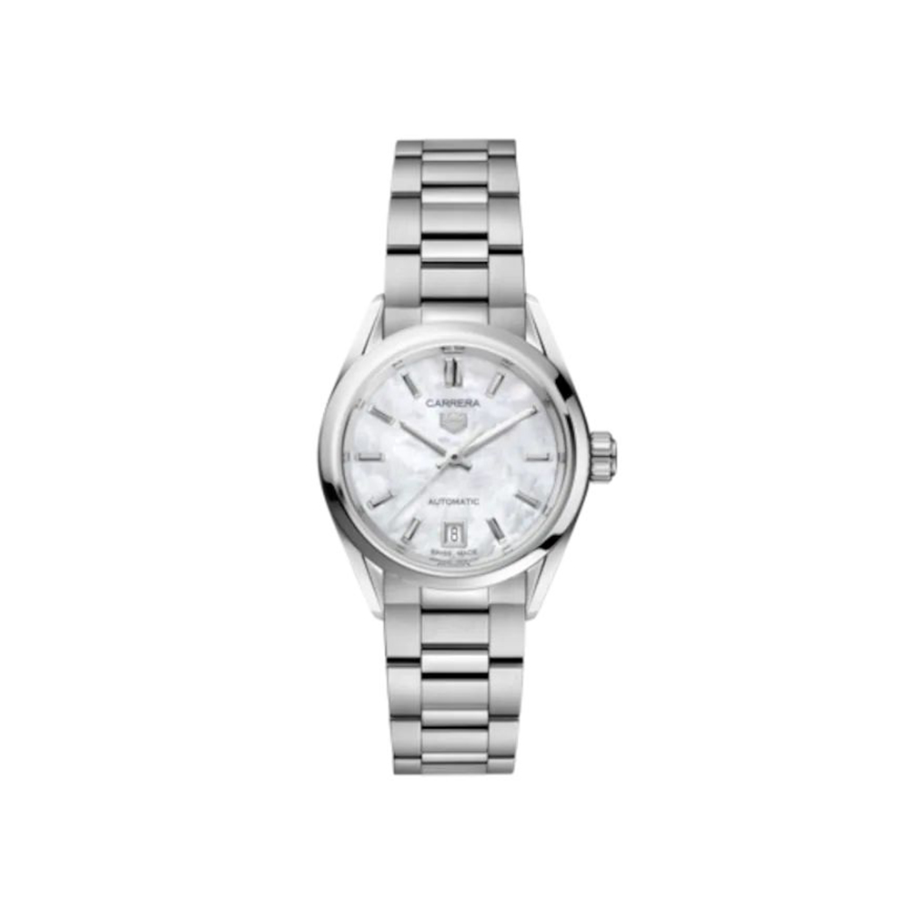 Tag Heuer Carrera Automatic 29 Mop Mother of Pearl Stainless Steel Ladies Watch